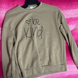 Sweatshirt.  Brand:shien    Size:11-12y.  Color: brown